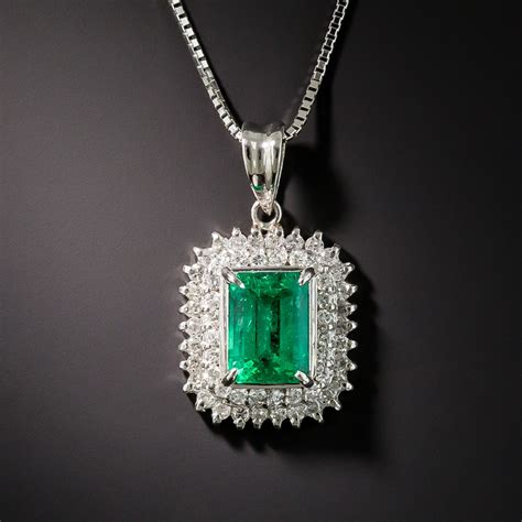 antique emerland pendants|Antique Emerald Pendant Necklaces .